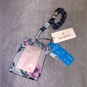 NWT Vera Bradley card case and lanyard